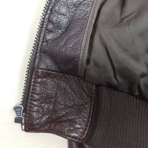 Saddlery Cooper Collection Mens Brown Leather Removable Lined Jacket Sz L 44 VTG - Picture 16 of 16